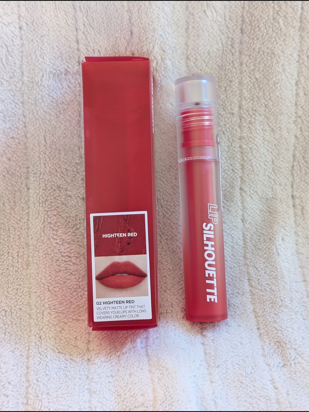 Silhouette Lip Tint in Highteen Red